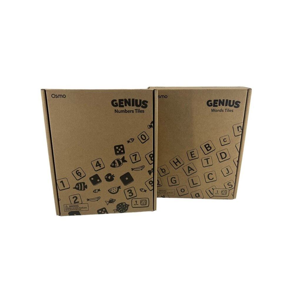 OSMO Genius Educational Game Lot of 2 Word Tiles & Number Tiles